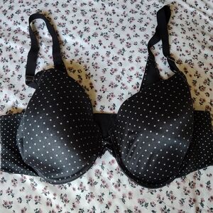 Victoria's Secret Black and White Polka Dot Bra
